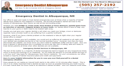 Desktop Screenshot of dentalemergencyalbuquerque.com