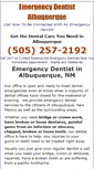 Mobile Screenshot of dentalemergencyalbuquerque.com